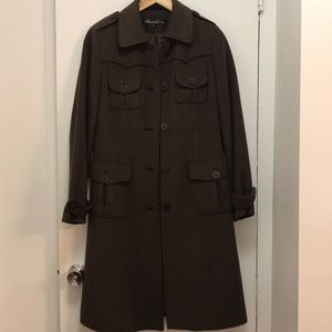Kenneth Cole brown long coat size 6